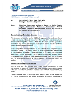 CNG Fast Fill Fueling Procedure