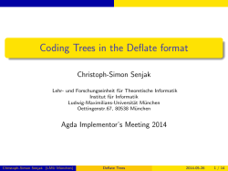 Coding Trees in the Deflate format - LMU, Informatik, TCS
