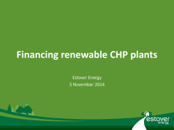Financing renewable CHP plants