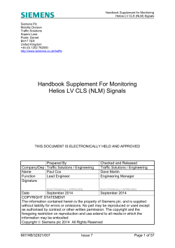 HELIOS CLS RETROFIT HANDBOOK