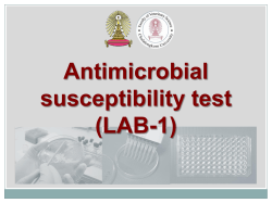 Antimicrobial susceptibility test (LAB-1)