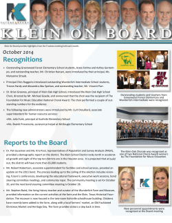 Oct. 13, 2014 - Klein Independent School District