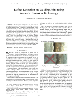 Defect Detection on Welding Joint using Acoustic Emission