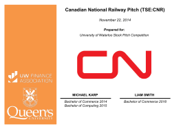Canadian National Railway Pitch (TSE:CNR)