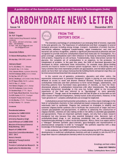 Carbohydrate News Letter