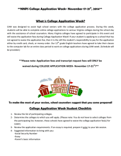 NNPS College Application Week