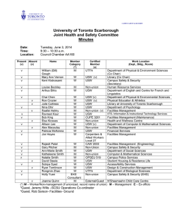 June 2014 - University of Toronto Scarborough
