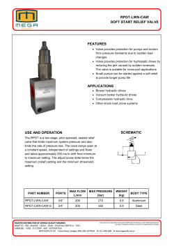 rpgt-lwn-caw soft start relief valve features