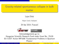 Gravity-related spontaneous collapse in bulk matter