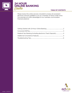 e-Services/Online Banking Guide
