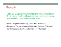 Group 6 - World Health Organization