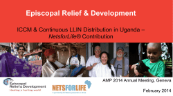 iCCM and continuous distribution of LLINs in Uganda