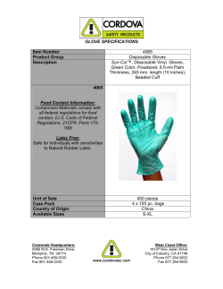 4065 Spec Sheet - Cordova Safety Products