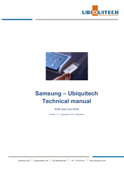 Samsung – Ubiquitech Technical manual