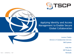Applying Identity and Access Management to Enable Secure