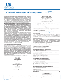 Clinical Leadership and Management • 3