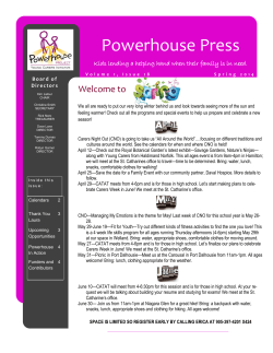 Powerhouse Press - Young Carers Initiative