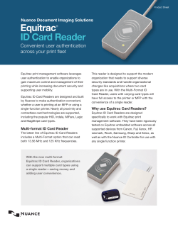 Equitrac® ID Card Reader
