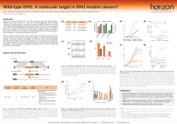 Wild‐type IDH1: A molecular target in IDH1 mutant cancers?