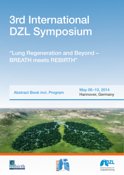 Abstract Book and Program Symposium 2014