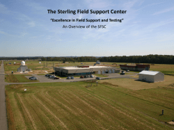 The Sterling Field Support Center