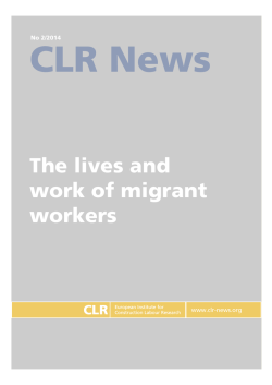 Editorial CLR-News 2-2014