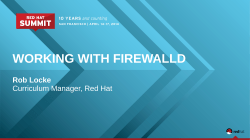 Netfilter and firewalld concepts