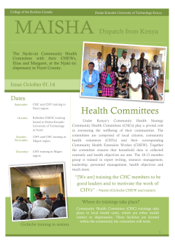 Health Committees - College of the Rockies