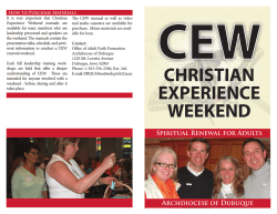 CEW Brochure - Archdiocese of Dubuque