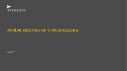 Annual Meeting of Stockholders 2014