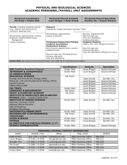 PBSci Contact List by Unit/Dept. (PDF)