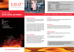 MMP Central Axis Furnace Gas-Oil