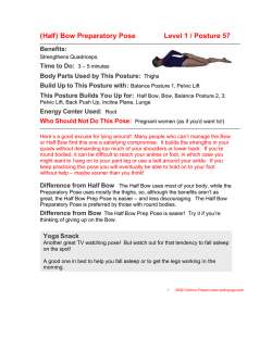 Half Bow Prep
