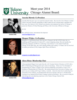 Meet your 2014 Chicago Alumni Board: