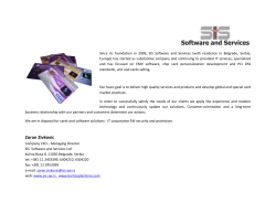 Zoran Zivkovic - SIS Software and Services