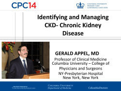 Identifying and Managing CKD- Chronic Kidney Disease