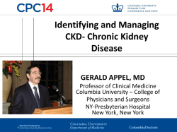 Identifying and Managing CKD- Chronic Kidney Disease