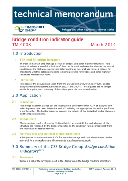 Bridge Condition Indicator Guide 8 pages