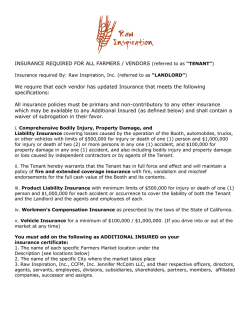 Insurance Requirements