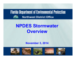NPDES Erosion and Sediment Control