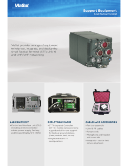 STT Support Equipment Overview