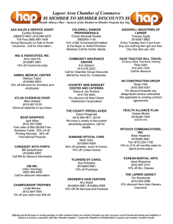 Member to Member Discount List