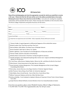 ICO CEE examination request form