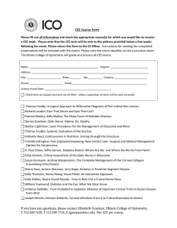 ICO CEE examination request form