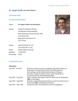Dr. Jasper Guido van den Boorn