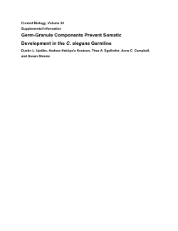 Germ-Granule Components Prevent Somatic Development in