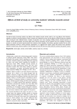 Effects of field of study on university students