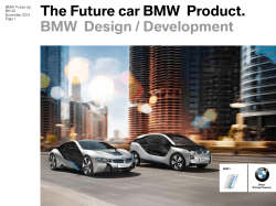 The Future car BMW Product. BMW Design / Development