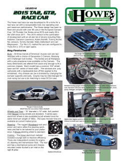 2015 TA2, GT2, RACE CAR - Howe Racing Enterprises