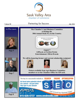 July 2014 - Sauk Valley Area Chamber of Commerce